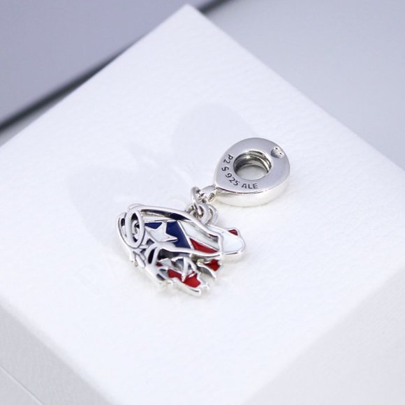 Pandora Love Puerto Rico Enamel Dangle Charm - Picture 5 of 6